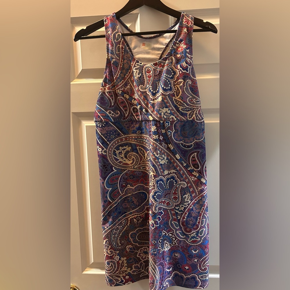 Spunk wear. Multicolor racer back dress. Size L